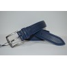 Miguel Bellido: Cinturón de 35 mm. azul