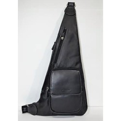 HEXAGONA: Mochila cruzada de piel .