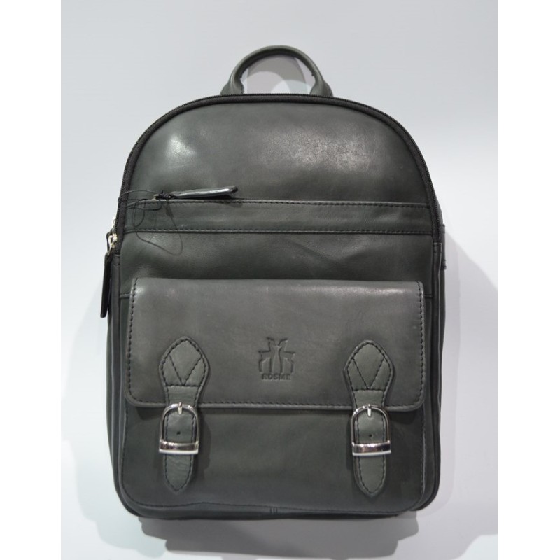 ROSME: MOCHILA DE HOMBRE CUERO ENVEJECIDO 102872-NEGRO