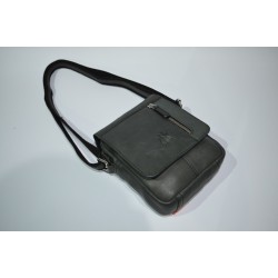 ROSME: BOLSO DE HOMBRE EN PIEL ENVEJECIDA  18 CM. 102861-NEGRO