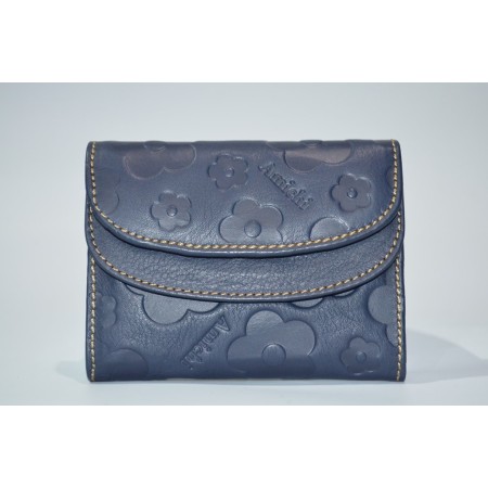 AMICHI: MONEDERO BILLETERO DE MUJER PIEL 10 CM. 102965-AZUL
