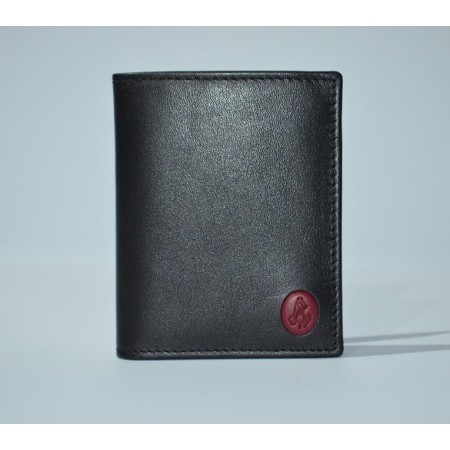 EL POTRO: CARTERA CON MONEDERO  PIEL 604-TRIBECA-NEGRO
