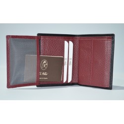 EL POTRO: CARTERA CON MONEDERO  PIEL 604-TRIBECA-NEGRO