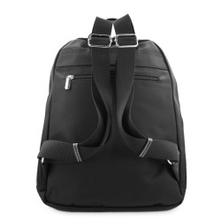 EL POTRO: MOCHILA UNISEX DE LONA/PIEL 3711-PARIS-NEGRO