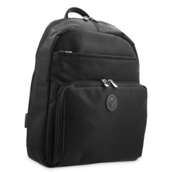 EL POTRO: MOCHILA UNISEX DE LONA/PIEL 3711-PARIS-NEGRO