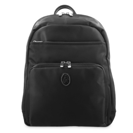 EL POTRO: MOCHILA UNISEX DE LONA/PIEL 3711-PARIS-NEGRO