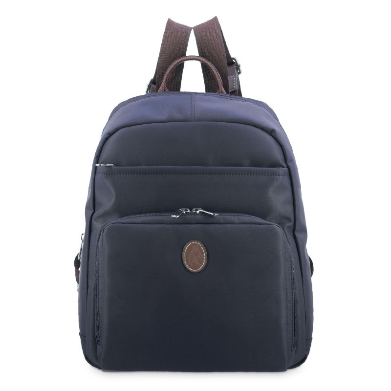 EL POTRO: MOCHILA UNISEX DE LONA/PIEL 3711-PARIS-AZUL