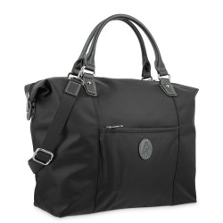 EL POTRO: BOLSO MUJER DE LONA/PIEL 3705-PARIS-NEGRO