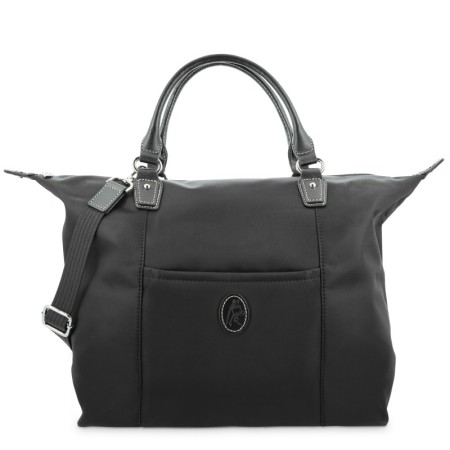 EL POTRO: BOLSO MUJER DE LONA/PIEL 3705-PARIS-NEGRO