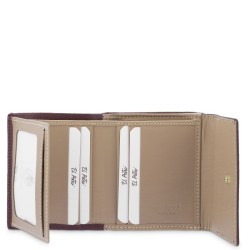 El Potro: Cartera pequeña mujer piel 1522-OASIS-BURDEOS