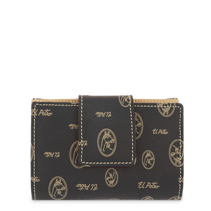 El Potro: Cartera mujer 2250-VINTAGE-NEGRA