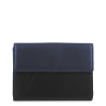 El Potro: Cartera 14 cm. 3503-Tricolor-Negro/azul