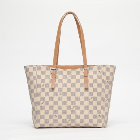 El Potro: Bolso 1425 Potro-Chess-Beige