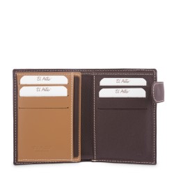 EL POTRO: CARTERA CON MONEDERO 1030-MATE-Marrón