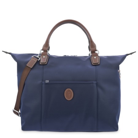 EL POTRO: BOLSO MUJER DE LONA/PIEL 3705-PARIS-AZUL