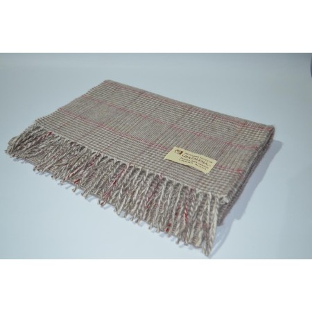 Bufanda de Grazalema 35-Principe de Gales/rojo