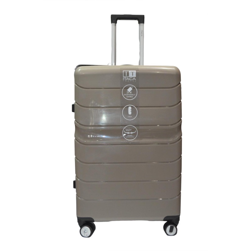ITACA: Maleta grande Polipropileno 4R dobles 760.400 Taupe
