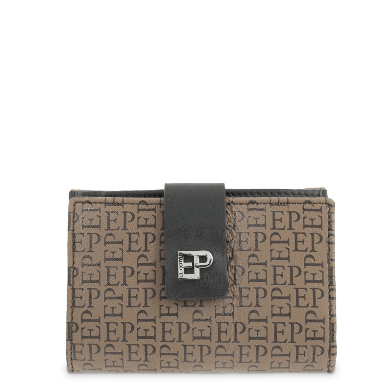 El Potro: Cartera mujer de lona y piel 1730-Insignia-MOCA