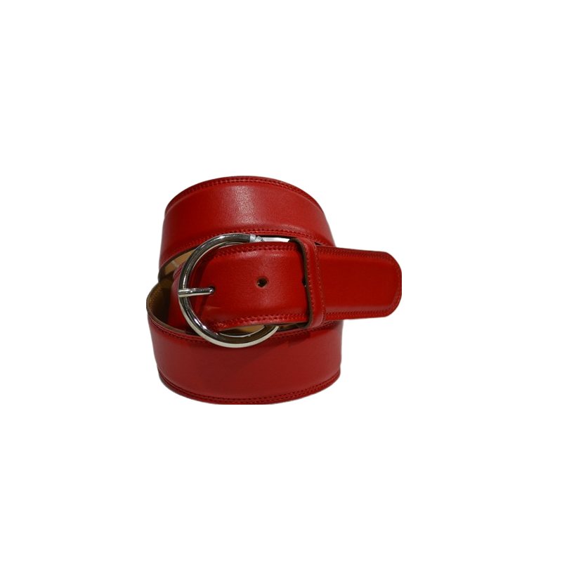 ROBERTO BELLIDO: Cinturón 4 cm. rojo