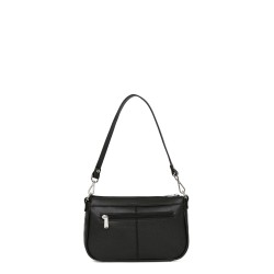 HEXÁGONA: Bolso mujer de piel pequeño 462348-NEGRO