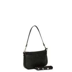 HEXÁGONA: Bolso mujer de piel pequeño 462348-NEGRO