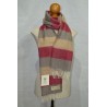 Bufanda de Grazalema camel/burdeos/marrón
