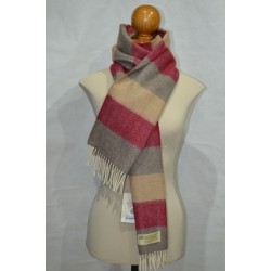 Bufanda de Grazalema camel/burdeos/marrón