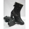 botin de piel de tacon