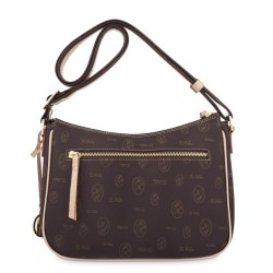 EL POTRO: BOLSO BANDOLERA MUJER EN LONA Y PIEL 2235-VINTAGE-MARRON