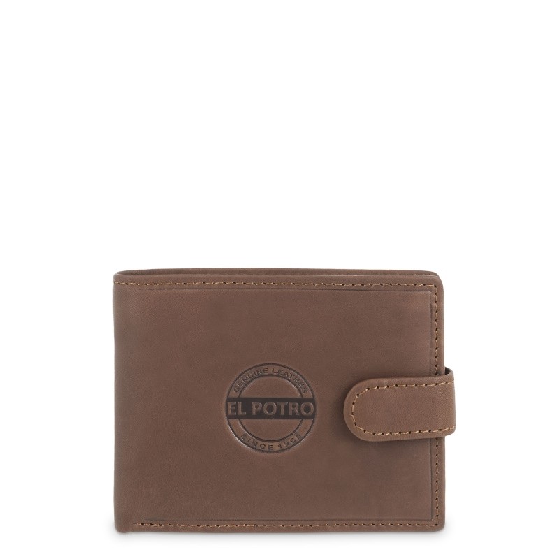 EL POTRO: CARTERA AMERICANA CON MONEDERO EN PIEL VACUNO 4606-LEGÍTIMO