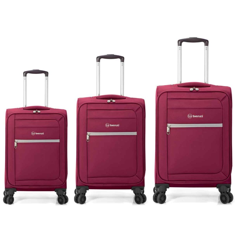 BENZI: JUEGO DE MALETAS C+M+G 4R DOBLES POLIÉSTER BZ5756