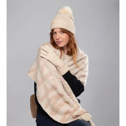 ANEKKE: GUANTES DE PUNTO BEIGE 37700-543