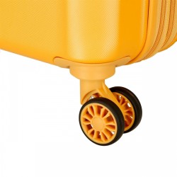 EL POTRO: MALETA DE CABINA EXPANDIBLE ABS TSA 5338624-VERA-OCRE