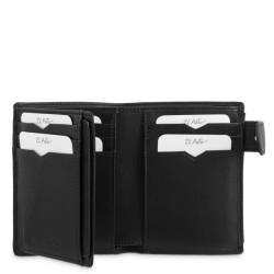 EL POTRO: CARTERA GRANDE DE HOMBRE PIEL CON MONEDERO EXTERIOR 3823-BOSTON-NEGRA