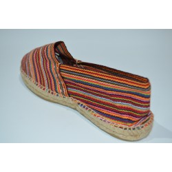 AS: ALPARGATAS SESMA MULTICOLOR-NARANJA
