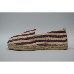 AS: ALPARGATAS SESMA RAYAS BURDEOS