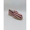AS: ALPARGATAS SESMA RAYAS BURDEOS