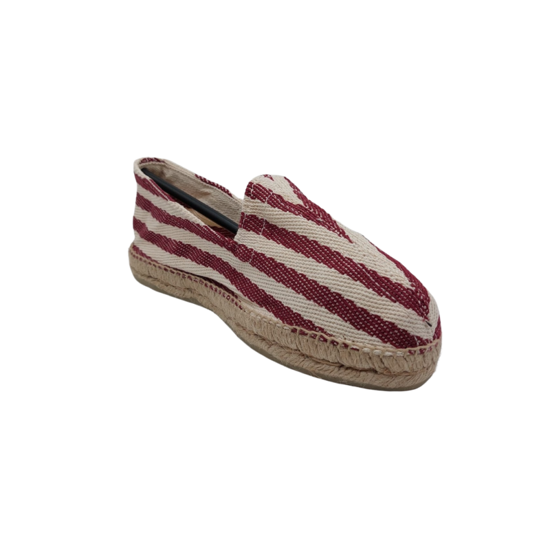 AS: ALPARGATAS SESMA RAYAS BURDEOS