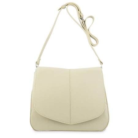 El Potro: BOLSO SOLAPA PIEL VACUNO 4502-IRIS-BEIGE