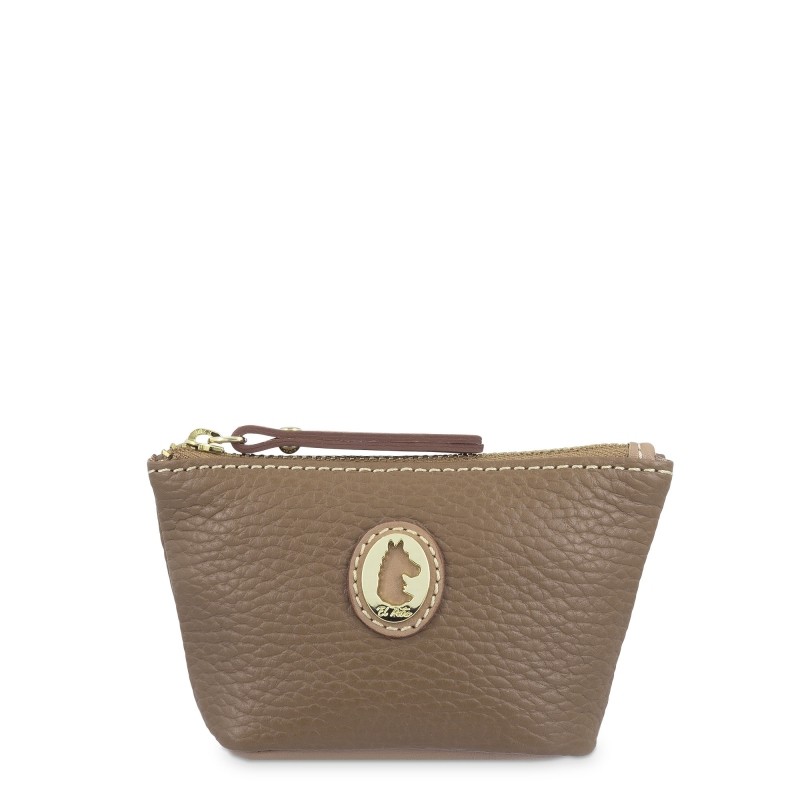 EL POTRO: MONEDERO LLAVERO MUJER EN PIEL VACUNO 1526-OASIS