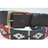 Cinturón Argentino Bordado PIEL VACUNO 105876-AZUL-VERDE-ROJO-BLANCO