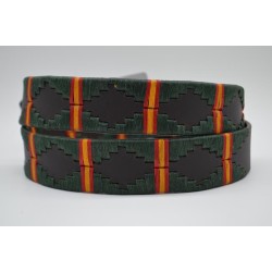 Cinturón Argentino Bordado PIEL VACUNO 105877-VERDE