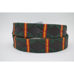 Cinturón Argentino Bordado PIEL VACUNO 105877-VERDE