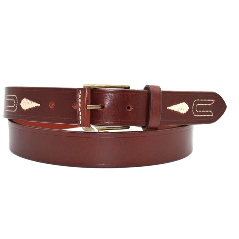 MARISMA: CINTURÓN ROCIERO DE VAQUETILLA BORDADA JP170-LIBANO