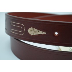 MARISMA: CINTURÓN ROCIERO DE VAQUETILLA BORDADA JP170-LIBANO