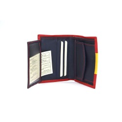 MARISMA: CARTERA CON MONEDERO DE 11 CM. BANDERA DE ESPAÑA CON GOMILLA 7275Ñ