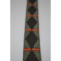 MARISMA: Cinturón Argentino Bordado PIEL VACUNO JP26-VERDE