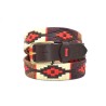 MARISMA: Cinturón Argentino Bordado PIEL VACUNO JP30-BEIGE-NUEZ-MARRON-ROJO