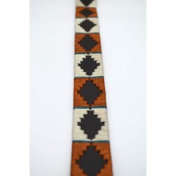 MARISMA: Cinturón Argentino Bordado PIEL VACUNO JP53-BEIGE-NUEZ