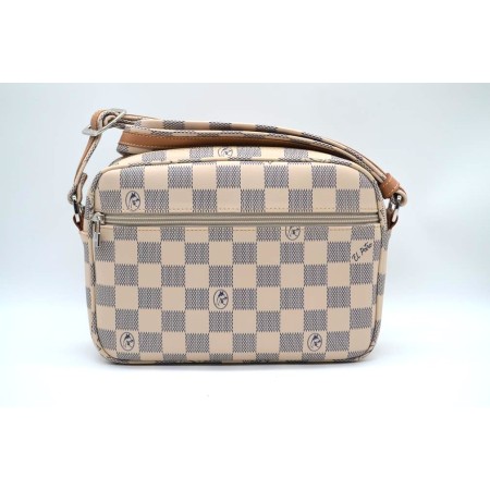 El Potro: Bolso bandolera mediano mujer 1266-CHESS-BEIGE